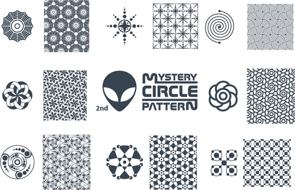 free vector Variety of tile pattern vector